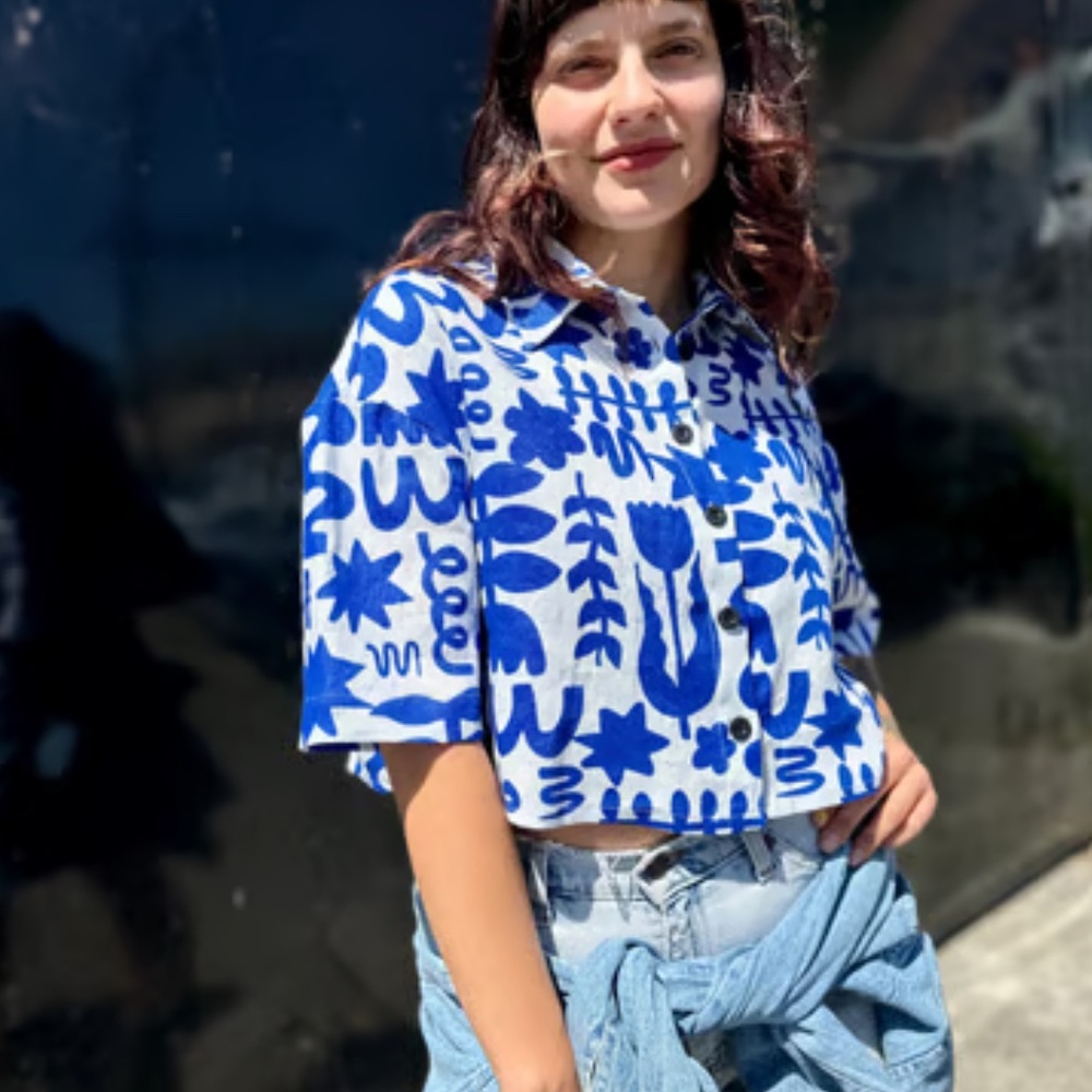 Nooworks olivia top, L, dutch garden